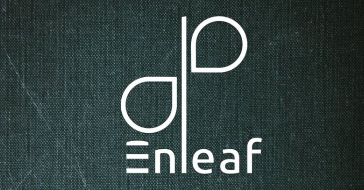 Logo van webshop Enleaf, project Mark & Think